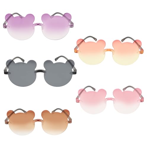 Healvian 5 Stück für Mädchen Karikatur kindersonnenbrille sonnenbrillen kindersonnbrillen sonnenspiegel kinderbrille Stk von Healvian