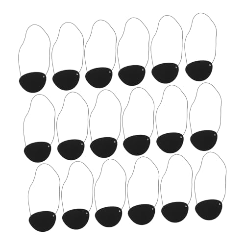 Healvian 50 Stück Piraten Augenklappe aus Filz Verstellbar und Wiederverwendbar Schwarze Einäugige Augenklappe für Erwachsene Komfortables Piratenkostüm Zubehör für Halloween Cosplay und Healvian 50 Stück Piraten Augenklappe aus Filz Verstellbar und Wiederverwendbar Schwarze Einäugige Augenklappe für Erwachsene Komfortables Piratenkostüm Zubehör für Halloween Cosplay und von Healvian