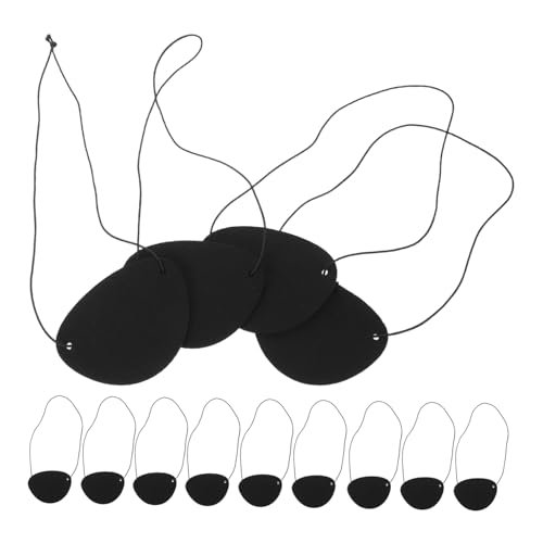 Healvian 50 Stück Schwarze Piraten Augenklappe aus Filz Verstellbar und Komfortabel für Erwachsene Piratenkostüm Accessoires für Halloween Cosplay Rollenspiele und Themenpartys Healvian 50 Stück Schwarze Piraten Augenklappe aus Filz Verstellbar und Komfortabel für Erwachsene Piratenkostüm Accessoires für Halloween Cosplay Rollenspiele und Themenpartys von Healvian