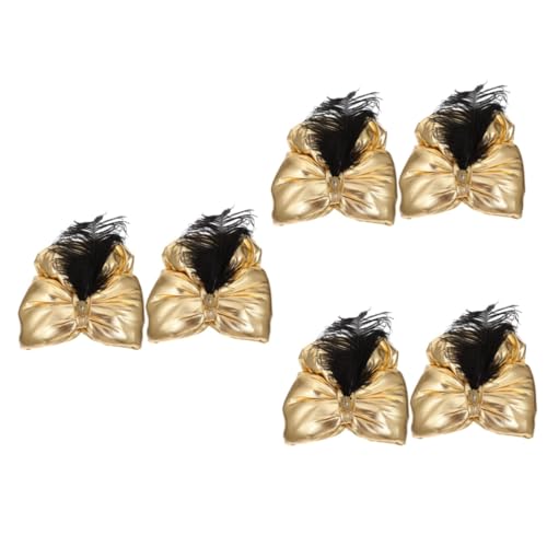 Healvian 6 Stck. Teiliges Arabisches Prinzenkostüm Leichte Kopfbedeckung mit Federschmuck Kreatives Party und Photo Prop Modischer Orientalischer Cosplay Hut für Fasching und Rollenspiele von Healvian