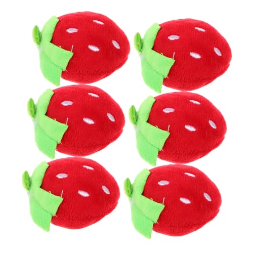 Healvian 6 Stück Erdbeerspielzeug für Geburtstagsgeschenk Erdbeer-Plüschtier für Babys Plüsch- Erdbeerdekor Erdbeer-Plüschkissen PP Baumwolle rot Healvian 6 Stück Erdbeerspielzeug für Geburtstagsgeschenk Erdbeer-Plüschtier für Babys Plüsch- Erdbeerdekor Erdbeer-Plüschkissen PP Baumwolle rot von Healvian