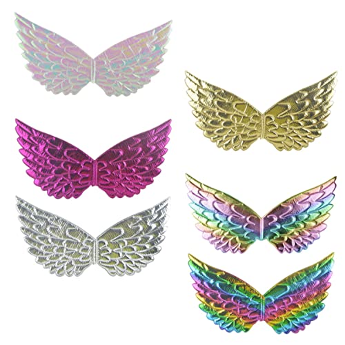 Healvian 6 Stück Kinder Metallic Fee Flügel Kostüm Zubehör Verstellbare Flügel für Mädchen Fantasie Cosplay Requisiten für Karneval Halloween und Partys Healvian 6 Stück Kinder Metallic Fee Flügel Kostüm Zubehör Verstellbare Flügel für Mädchen Fantasie Cosplay Requisiten für Karneval Halloween und Partys von Healvian