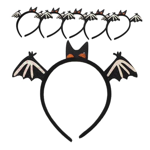 Healvian 6-teiliges Fledermaus-halloween-stirnband: Glitzerndes Fledermaus-haarband Für Partys – Haarschmuck Für Halloween-kostüme – Kostüm-haarband Für Damen Healvian 6-teiliges Fledermaus-halloween-stirnband: Glitzerndes Fledermaus-haarband Für Partys – Haarschmuck Für Halloween-kostüme – Kostüm-haarband Für Damen von Healvian