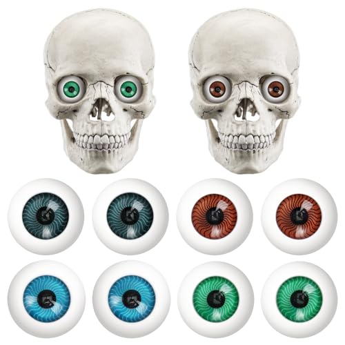 Healvian 8-teilige Hohle Augäpfel-Maske, Halloween-Horror-augäpfel-Requisiten-kostüm, für Halloween-Cosplay-Party-Dekorationen, Gruselige Requisiten von Healvian