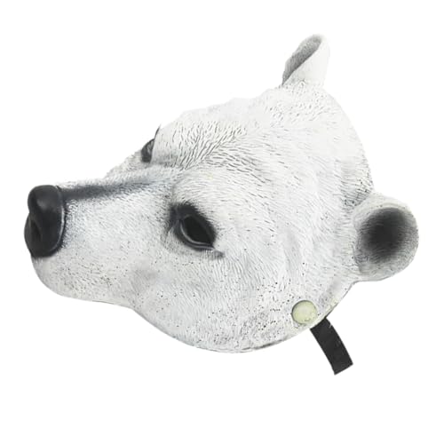 Healvian Adorable Polarbären Maske für Karneval und Halloween Realistische PU Tiermaske Elastisch und für Kostümpartys und Cosplay für Erwachsene Geeignet Healvian Adorable Polarbären Maske für Karneval und Halloween Realistische PU Tiermaske Elastisch und für Kostümpartys und Cosplay für Erwachsene Geeignet von Healvian