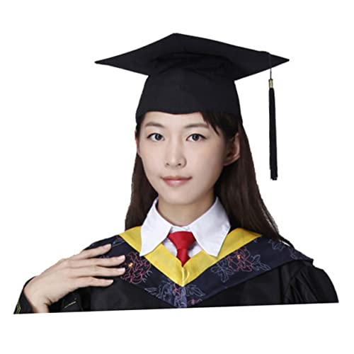 Healvian Bachelor Kappe Abschlusskappe Quaste 2024 Orange Abschlusskappe College Abschlusskappe Hut Akademische Abschlussdekorationen Abschlusskappen Abschlusskappe Mit Quaste von Healvian