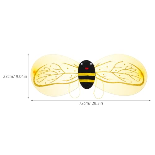 Healvian Bienenflügel Kostüm Leichtes Bequemes Bienenkostüm Zubehör für Kleinkinder und Mädchen Halloween Cosplay Auffällige Flügel für Bühnenauftritte und Karneval Healvian Bienenflügel Kostüm Leichtes Bequemes Bienenkostüm Zubehör für Kleinkinder und Mädchen Halloween Cosplay Auffällige Flügel für Bühnenauftritte und Karneval von Healvian