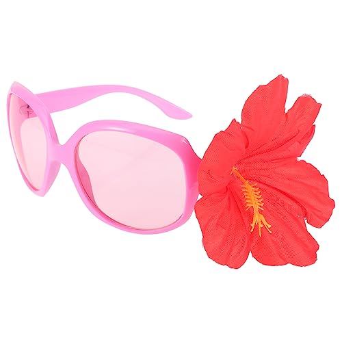 Healvian Blumengläser ferngläser kinderferngläser witzige party glasses partybrille Stranddekor schnapsgläser Coole Hawaii Party Gefälligkeiten Plastik Rosa von Healvian