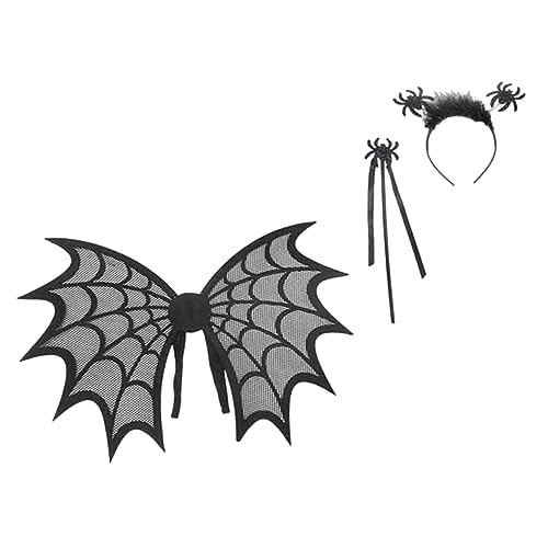 Healvian Cosplay Flügel Set für Halloween Kostüm Accessoires mit Kopfband und Dekorativen Flügeln für Partys Geburtstage und Verkleidung Lustiges und Auffälliges Design für Halloween und von Healvian
