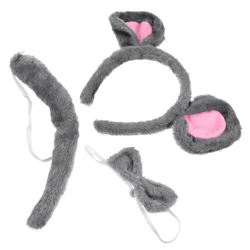 Healvian Cosplay Kostüm Set Teilig mit Flauschigem Stirnband Deko und Fliege Tierkostüm für Damen Halloween Party Karneval Rollenspiel und Fasching Geeignet Healvian Cosplay Kostüm Set Teilig mit Flauschigem Stirnband Deko und Fliege Tierkostüm für Damen Halloween Party Karneval Rollenspiel und Fasching Geeignet von Healvian