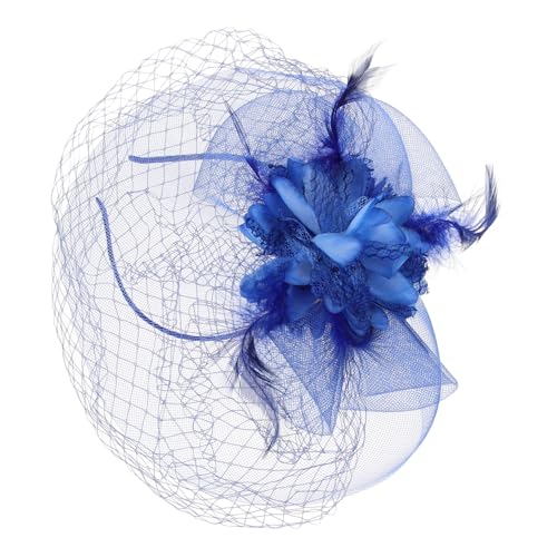 Healvian Dancing Party Hut mit Schleier für Damen Haaraccessoires Blumenhaarschmuck für Hochzeiten Mädchen und Festlichkeiten von Healvian
