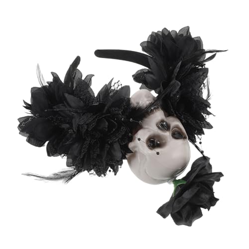 Healvian Dunkles Design für Halloween und Día De Passend mit Realistischen Blumen und Details für Kostümpartys und Cosplay Events von Healvian