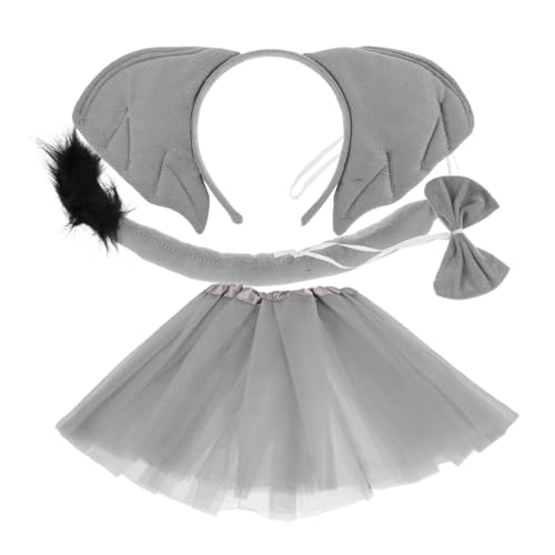 Healvian Elefanten-stirnband Elefantenkostüm Für Mädchen Elefantenkostüm Für Erwachsene Elefantenkostüm Für Tierohren Für Stirnband Mit Elefantenohren Tutu-kleid Stoff Grey Healvian Elefanten-stirnband Elefantenkostüm Für Mädchen Elefantenkostüm Für Erwachsene Elefantenkostüm Für Tierohren Für Stirnband Mit Elefantenohren Tutu-kleid Stoff Grey von Healvian