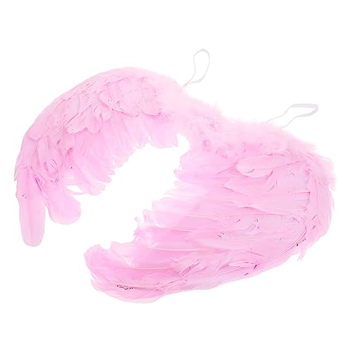 Healvian Engelsflügel Cosplay Flügel Rosa Federflügel Verkleidungskostüm Party Bühnenperformance Zubehör mit Elastischem Band für Fasching Halloween Geburtstagsfeier Healvian Engelsflügel Cosplay Flügel Rosa Federflügel Verkleidungskostüm Party Bühnenperformance Zubehör mit Elastischem Band für Fasching Halloween Geburtstagsfeier von Healvian