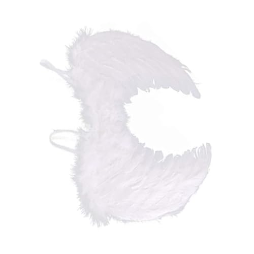 Healvian Engelsflügel Kostüm Flügel Weiß Federflügel für Karneval Weihnachten Party Bühnenauftritt Jahre Cosplay Accessoire Leicht und Robust Healvian Engelsflügel Kostüm Flügel Weiß Federflügel für Karneval Weihnachten Party Bühnenauftritt Jahre Cosplay Accessoire Leicht und Robust von Healvian