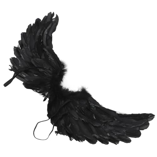 Healvian Engelsflügel Kostüm Schwarz Kleine Federflügel für Halloween Cosplay für Partys Bühnenauftritte Karneval Angel Plumage Wings für Mädchen Healvian Engelsflügel Kostüm Schwarz Kleine Federflügel für Halloween Cosplay für Partys Bühnenauftritte Karneval Angel Plumage Wings für Mädchen von Healvian