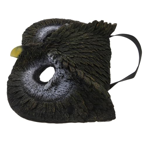 Healvian Eulenform Maske für Halloween und Karneval Tiermaske Cosplay Requisiten Elastisch Leicht Dekorativ Geeignet für Feste und Geburtstagsfeiern von Healvian