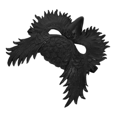 Healvian Eulenmaske aus PU für Halloween und Karneval Atmungsaktive Leichte Cosplay Maske mit Einstellbarem Gummiband für Gute Sicht Geeignet für Kopfgrößen von Healvian
