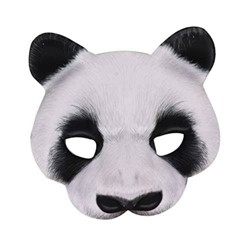 Healvian Eva Panda Maske für Halloween Cosplay Tierische Maskerade für Erwachsene Requisite für Karneval und Fotografie Langlebig und Sicher der Anwendung von Healvian