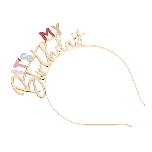 Healvian Foto Stirnband Glitzerndes Banner Haarspange Für Geburtstagspartys Buntes Kinderparty Stirnband Haarband Neuheit Themenvorrat Geburtstagsparty Zubehör von Healvian