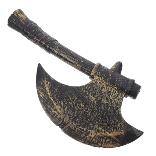 Healvian Gangster Requisiten Axe Cosplay-kostüm-Requisiten Kostümzubehör Holzfäller- -stütze Maskerade-kostüm-Requisite Axe Hauen Spielzeugaxt -Werkzeug Plastik Dark Brown von Healvian