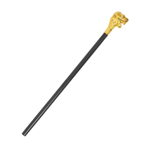Healvian Gehstock mit Löwenkopf, Halloween-Cosplay-Party-Requisite, Dekorative Krücke zum Verkleiden, Mehrfarbig, 76,2 cm Healvian Gehstock mit Löwenkopf, Halloween-Cosplay-Party-Requisite, Dekorative Krücke zum Verkleiden, Mehrfarbig, 76,2 cm von Healvian