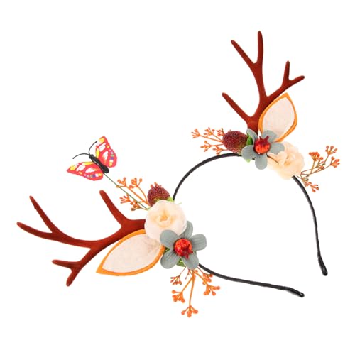 Healvian Geweih Stirnband Weihnachtsstirnbänder Weihnachts-Haarschmuck Weihnachtsstirnband aus Stoff Elch-Stirnband kopfschmuck Weihnachtsgeweih-Haarband Weihnachtskopfbedeckung Vlies Healvian Geweih Stirnband Weihnachtsstirnbänder Weihnachts-Haarschmuck Weihnachtsstirnband aus Stoff Elch-Stirnband kopfschmuck Weihnachtsgeweih-Haarband Weihnachtskopfbedeckung Vlies von Healvian