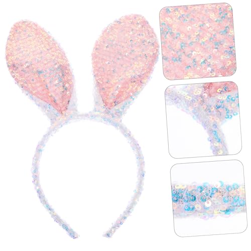 Healvian Glänzendes Bunny Ears Stirnband mit Pailletten Niedliches Hasenohren Haarreif Vielseitiges Kostüm Zubehör für Party Festival und Cosplay Geeignet für Mädchen und Erwachsene Healvian Glänzendes Bunny Ears Stirnband mit Pailletten Niedliches Hasenohren Haarreif Vielseitiges Kostüm Zubehör für Party Festival und Cosplay Geeignet für Mädchen und Erwachsene von Healvian
