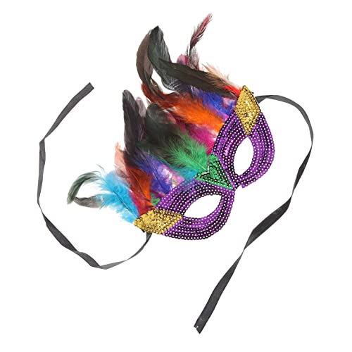 Healvian Glitzernde Federn Maske Damen Masquerade Maskeraden Karneval Fasching Party Verstellbar Leicht für Kostüm und Tanz Healvian Glitzernde Federn Maske Damen Masquerade Maskeraden Karneval Fasching Party Verstellbar Leicht für Kostüm und Tanz von Healvian