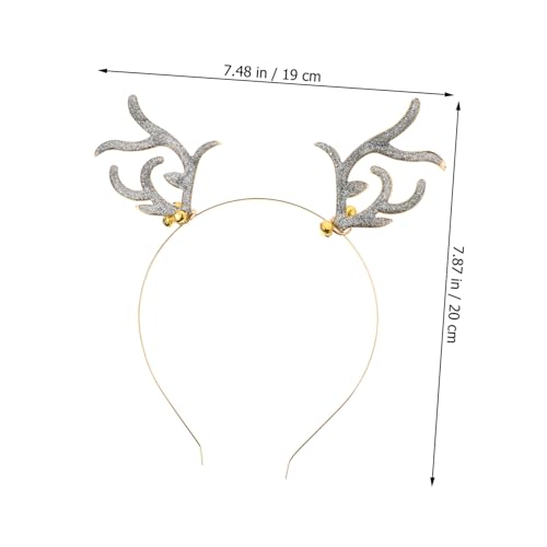 Healvian Goldfarbener Rentier haarreif mit Glitzer und Glocken Leichtes Geweih stirnband für Weihnachten Festlicher Haarschmuck für Erwachsene und Bequem und Auffällig Healvian Goldfarbener Rentier haarreif mit Glitzer und Glocken Leichtes Geweih stirnband für Weihnachten Festlicher Haarschmuck für Erwachsene und Bequem und Auffällig von Healvian