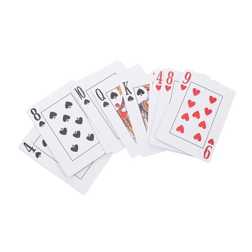 Healvian Großformatige Braille Spielkarten mit Lesbaren Blindenschriftpunkten Vielseitig für Verschiedene Kartenspiele Kompakt und Tragbar Hilfsmittel für Sehbehinderte und Personen zur von Healvian