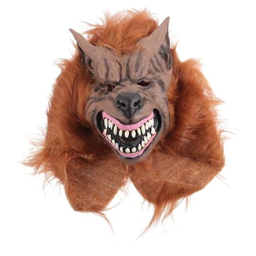 Healvian Gruselige Wolf Kopfmaske Halloween Atmungsaktiv Cosplay Kostüm für Erwachsene Horror Verkleidung Party Zubehör Healvian Gruselige Wolf Kopfmaske Halloween Atmungsaktiv Cosplay Kostüm für Erwachsene Horror Verkleidung Party Zubehör von Healvian