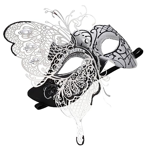 Healvian Halbmaske für Frauen Venezianische Party Maske für Halloween Karneval und Maskenball Anpassbar mit Elastischem Band für Fotos mit Freunden und Familie Healvian Halbmaske für Frauen Venezianische Party Maske für Halloween Karneval und Maskenball Anpassbar mit Elastischem Band für Fotos mit Freunden und Familie von Healvian