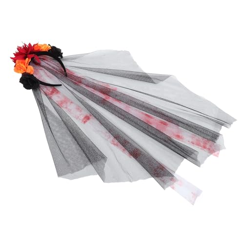 Healvian Halloween Blumenschleier Haarreif für Damen Kreatives Kostümzubehör für Halloween und Mottopartys Leicht und Dunkle Blumen Dekoration für Cosplay und Shows Healvian Halloween Blumenschleier Haarreif für Damen Kreatives Kostümzubehör für Halloween und Mottopartys Leicht und Dunkle Blumen Dekoration für Cosplay und Shows von Healvian