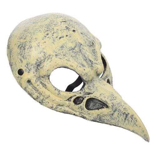 Healvian Halloween Cosplay Vogelschädel Maske Leichtem PU Realistische Maske für Erwachsene Komfortabel und Detailreich Party und Festzubehör für Halloween Karneval und von Healvian