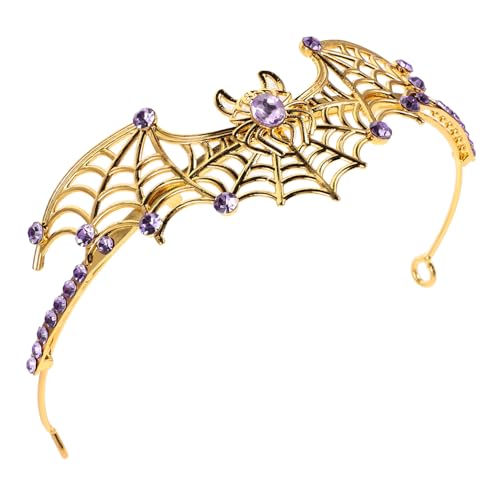 Healvian Halloween Crown Tiara Gothic Halloween Haarschmuck Spinnenkopfschmuck Spinnennetz Haarband Spiderweb -Krone Cosplay-Krone Spinnenkrone für Frauen Metallische Strasssteine Golden Healvian Halloween Crown Tiara Gothic Halloween Haarschmuck Spinnenkopfschmuck Spinnennetz Haarband Spiderweb -Krone Cosplay-Krone Spinnenkrone für Frauen Metallische Strasssteine Golden von Healvian