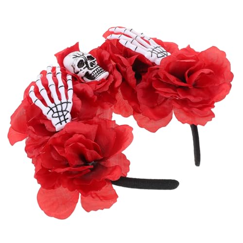Healvian Halloween Gruseliges Stirnband Halloween Kostüme Damen Blumenstirnband Halloween Haarschmuck Blumenhaarband Kostüm Kopfbedeckung Halloween Blumenstirnband Haarblumen Rot Healvian Halloween Gruseliges Stirnband Halloween Kostüme Damen Blumenstirnband Halloween Haarschmuck Blumenhaarband Kostüm Kopfbedeckung Halloween Blumenstirnband Haarblumen Rot von Healvian