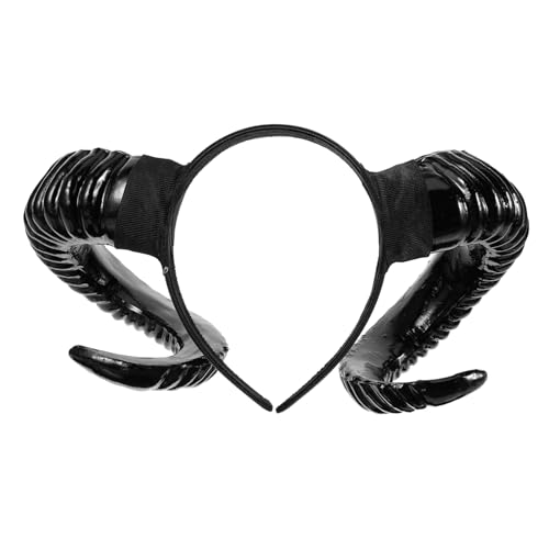 Healvian Halloween Haarreif mit Realistischem Schwarzen Schafshorn Leicht und Langlebig für Halloween Kostümpartys Vielseitiges Accessoire Passend zu Hexenhut und Festlichen Anlässen Healvian Halloween Haarreif mit Realistischem Schwarzen Schafshorn Leicht und Langlebig für Halloween Kostümpartys Vielseitiges Accessoire Passend zu Hexenhut und Festlichen Anlässen von Healvian