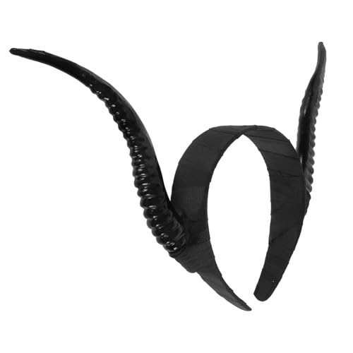 Healvian Halloween Haarreif mit Schwarzen Antilopenhörnern Leichtes Gothic Cosplay Stirnband Komfortables Party Haarschmuck für Damen Teuflisches Kostümzubehör für Karneval und Healvian Halloween Haarreif mit Schwarzen Antilopenhörnern Leichtes Gothic Cosplay Stirnband Komfortables Party Haarschmuck für Damen Teuflisches Kostümzubehör für Karneval und von Healvian