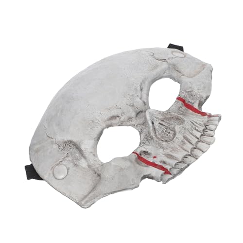 Healvian Halloween Halbmaske Skull Maske für Erwachsene Atmungsaktive Party Maske mit Realistischem Skelett Design Mexikanische Masquerade für Halloween und Karneval von Healvian