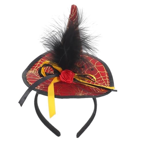 Healvian Halloween Hexenhut Haarreif Roter Kostüm Haarreif für Karneval Halloween Dekoration für Damen und Cosplay Events Vielseitiger Haarschmuck für Jede Feier Healvian Halloween Hexenhut Haarreif Roter Kostüm Haarreif für Karneval Halloween Dekoration für Damen und Cosplay Events Vielseitiger Haarschmuck für Jede Feier von Healvian