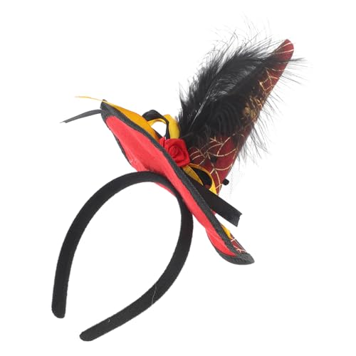Healvian Halloween Hexenhut Stirnband mit Dekorative Kopfbedeckung für Damen für Halloween Feiern Karneval und Cosplay Healvian Halloween Hexenhut Stirnband mit Dekorative Kopfbedeckung für Damen für Halloween Feiern Karneval und Cosplay von Healvian