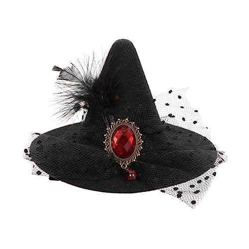 Healvian Halloween Hut Haarclip Für Mädchen Filigraner Haarschmuck Mit Hexenhut-design Für Kostümpartys Geburtstagsfeiern Und Täglichen Gebrauch von Healvian