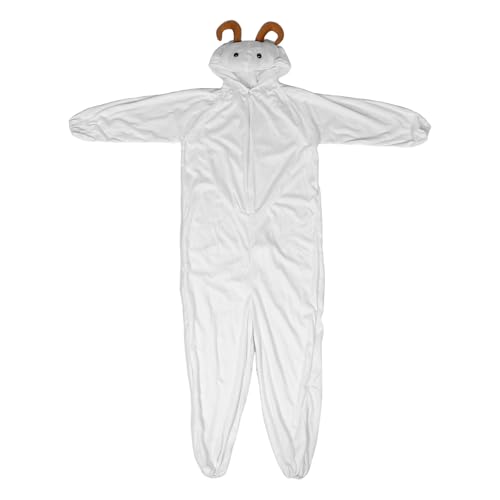 Healvian Halloween-Kostüm für Kinder, Ziegenkostüm, 160 cm, Festival-Tierbühne, Cosplay-Auftritts-Outfit für Kinder, Ziegen-Anzieh-Halloween-Party-Zubehör von Healvian