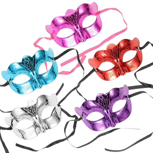 Healvian Halloween Maske Teilig Farbenfrohe Cosplay Halbmaske für Karneval Festival und Kostümpartys für Outfits und Besondere Anlässe von Healvian