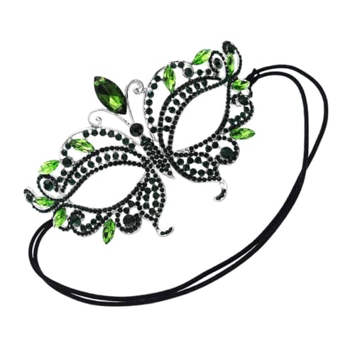 Healvian Halloween Maske für Frauen Glitzernde Halbmaske mit Strass für Karneval und Maskerade für Halloween Partys und Kostüme Healvian Halloween Maske für Frauen Glitzernde Halbmaske mit Strass für Karneval und Maskerade für Halloween Partys und Kostüme von Healvian