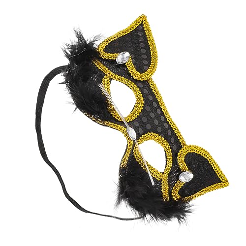 Healvian Halloween Tiermaske für Damen Halbe Gesichtsmaske für Karneval und Cosplay Schwarz für und Partys Healvian Halloween Tiermaske für Damen Halbe Gesichtsmaske für Karneval und Cosplay Schwarz für und Partys von Healvian