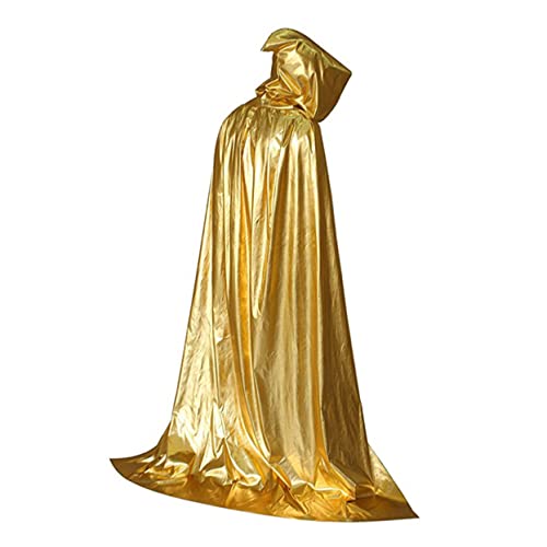 Healvian Halloween Umhang mit Kapuze Unisex Kostüm Cape Hochwertigem Glänzendem Atmungsaktiv und Modisch für Erwachsene für Halloween Cosplay und Karneval Healvian Halloween Umhang mit Kapuze Unisex Kostüm Cape Hochwertigem Glänzendem Atmungsaktiv und Modisch für Erwachsene für Halloween Cosplay und Karneval von Healvian