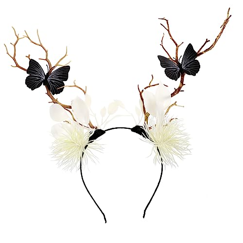 Healvian Halloween-stirnband Stirnband Kleidung Schmuckständer Haarreifen Kaffee-stirnband Ast Stirnband Haare Sinken Tropfenringe Bräutigam -stirnband Hundekostüm Für Bands Plastik von Healvian