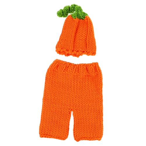 Healvian Handgestricktes Kürbis Outfit für Fotoshootings Halloween Kostüm Orange Weiches Hochwertiges Baumwollmaterial für Babyhaut Healvian Handgestricktes Kürbis Outfit für Fotoshootings Halloween Kostüm Orange Weiches Hochwertiges Baumwollmaterial für Babyhaut von Healvian